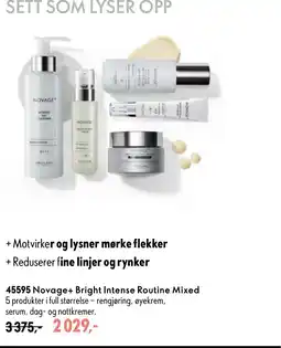 Oriflame Novage+ Bright Intense Routine Mixed tilbud