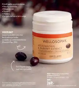 Oriflame Wellosophy Astaxanthin & Bilberry Extract tilbud