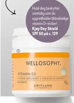 Oriflame Wellosophy Vitamin D3 tilbud