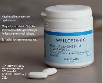 Oriflame Wellosophy Marine Magnesium & Vitamin B6 tilbud