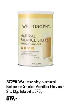 Oriflame Wellosophy Natural Balance Shake Vanilla Flavour tilbud