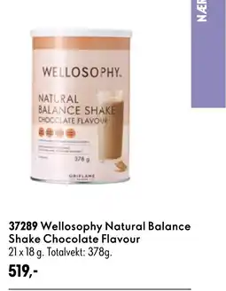 Oriflame Wellosophy Natural Balance Shake Chocolate Flavour tilbud