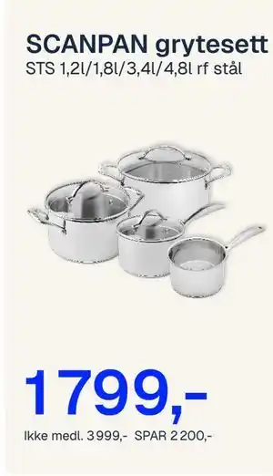 SCANPAN grytesett