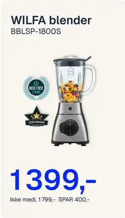 Jernia WILFA blender tilbud