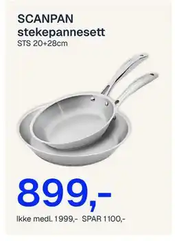Jernia SCANPAN stekepannesett tilbud