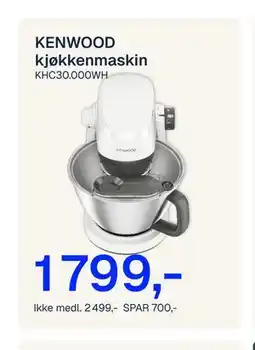 Jernia KENWOOD kjøkkenmaskin tilbud