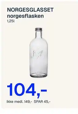 Jernia NORGESGLASSET norgesflasken tilbud