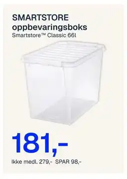 Jernia SMARTSTORE oppbevaringsboks tilbud