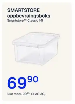 Jernia SMARTSTORE oppbevraingsboks tilbud