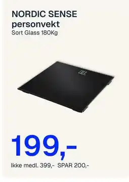 Jernia NORDIC SENSE personvekt tilbud