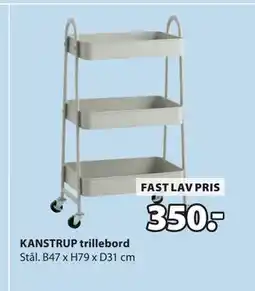 JYSK KANSTRUP trillebord tilbud