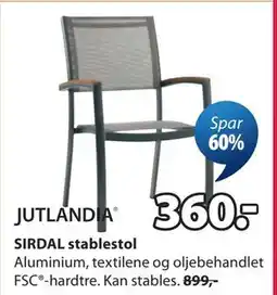 JYSK SIRDAL stablestol tilbud