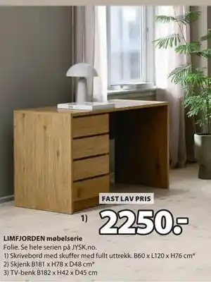 JYSK LIMFJORDEN skrivebord tilbud