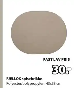 JYSK FJELLOK spisebrikke tilbud