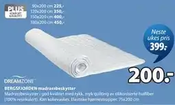 JYSK BERGSFJORDEN madrassbeskytter tilbud