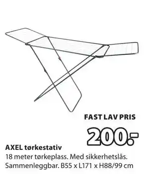 JYSK AXEL tørkestativ tilbud