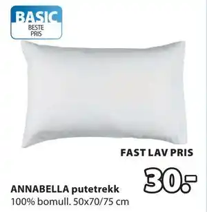 JYSK ANNABELLA putetrekk tilbud