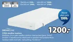 JYSK STRIA vendbar madrass tilbud