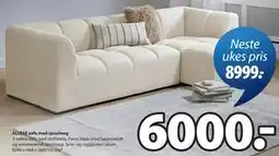 JYSK ALLESE sofa med sjeselong tilbud
