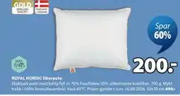 JYSK ROYAL NORDIC fiberpute tilbud