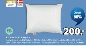 JYSK ROYAL NORDIC fiberpute tilbud