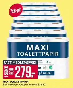 Europris MAXI TOALETTPAPIR, Medlemspris tilbud