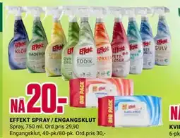 Europris EFFEKT SPRAY / ENGANGSKLUT tilbud