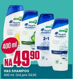 Europris H&S SHAMPOO tilbud
