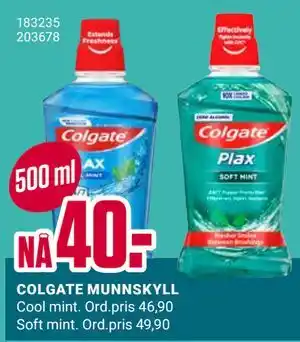 Europris COLGATE MUNNSKYLL tilbud