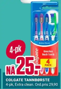 Europris COLGATE TANNBØRSTE tilbud