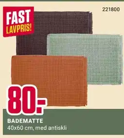Europris BADEMATTE tilbud