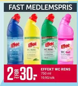 Europris EFFEKT WC RENS, Medlemspris tilbud