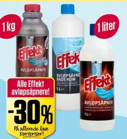 Europris Alle Effekt avløpsåpnere! tilbud