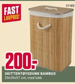 Europris SKITTENTØYSDUNK BAMBUS tilbud