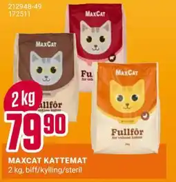Europris MAXCAT KATTEMAT tilbud