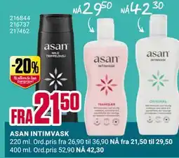 Europris ASAN INTIMVASK tilbud