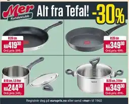 Europris Alt fra Tefal tilbud