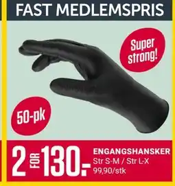 Europris ENGANGSHANSKER, Medlemspris tilbud