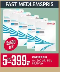 Europris KOPIPAPIR, Medlemspris tilbud