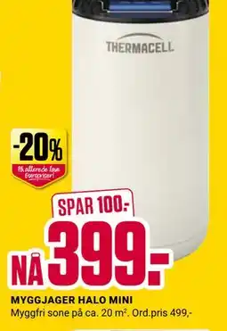 Europris MYGGJAGER HALO MINI tilbud