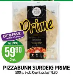 Kiwi PIZZABUNN SURDEIG PRIME tilbud