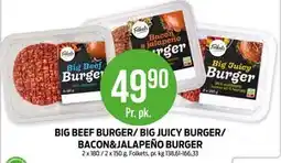 Kiwi BIG BEEF BURGER/ BIG JUICY BURGER/ BACON&JALAPEÑO BURGER tilbud