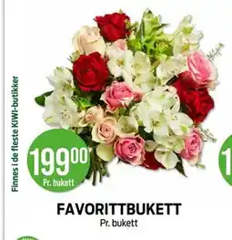 Kiwi FAVORITTBUKETT tilbud