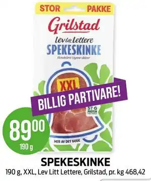 Kiwi SPEKESKINKE tilbud