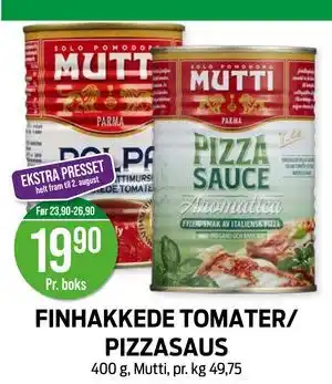 Kiwi FINHAKKEDE TOMATER/ PIZZASAUS tilbud