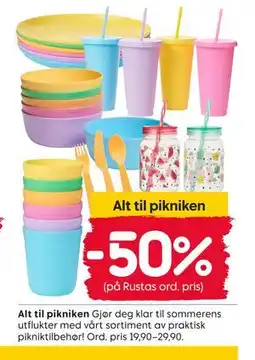 Rusta Alt til pikniken tilbud