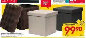 Sittepuff med oppbevaring Penny, Medlemspris