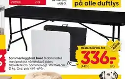 Rusta Sammenleggbart bord, Medlemspris tilbud