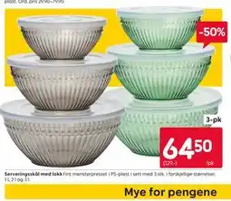 Rusta Serveringssk l med lokk tilbud