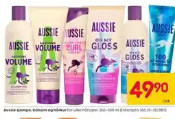 Rusta Aussie sjampo, balsam og hårkur tilbud